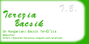 terezia bacsik business card